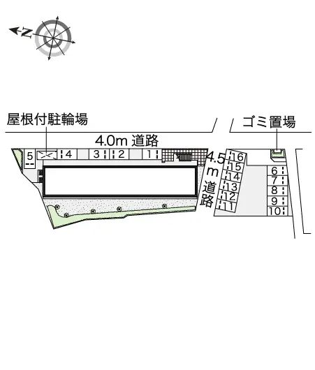 ★手数料０円★春日井市上条町５丁目　月極駐車場（LP）